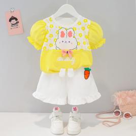 Costumas cu bluzita si pantalonasi scurti - sweety rabbit (marime disponibila: