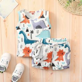Costumas pentru baietei - dinozauri (marime disponibila: 6-9 luni (marimea 19