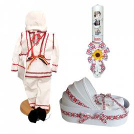 Set costumas, trusou si lumanare personalizata, decor traditional, denikos®
