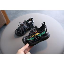 Adidasi decupati cu insertii colorate (marime disponibila: marimea 26)