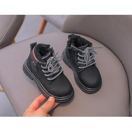 Ghete imblanite negre - fashion (marime disponibila: marimea 21)