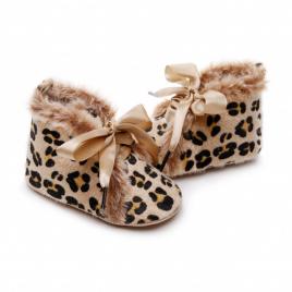 Ghetute crem imblanite - animal print (marime disponibila: 3-6 luni (marimea 18