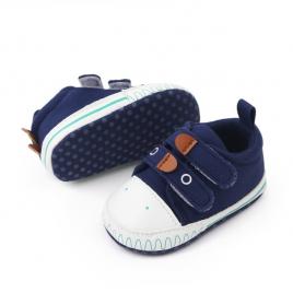 Pantofiori sport bleumarine cu barete cu arici - dino (marime disponibila: 3-6