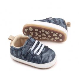 Pantofiori sport camuflaj pentru bebelusi, cu talpa antiderapanta (marime