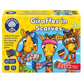 Joc educativ girafe cu fular giraffes in scarves