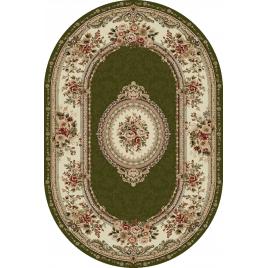Covor sufragerie, model oval 571 31, crem verde