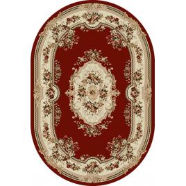 Covor sufragerie dormitor, model 575 210, rosu