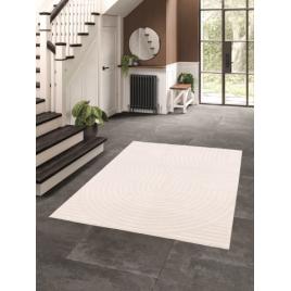 Covor sufragerie dormitor, model bjorn 38308 681, dreptunghiular, crem