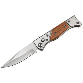 Briceag de vanatoare automat ideallstore®, tip ak, special forces, otel inoxidabil, 16.5 cm, maro