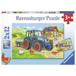 Puzzle santier- 2x12 piese