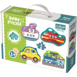 Puzzle trefl baby clasic vehicule pentru transport