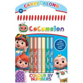 Carte de colorat cocomelon cu 6 carioci incluse alligator ab3314cmcn