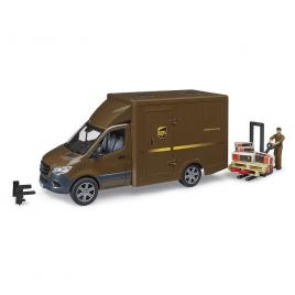 Masina ups mercedes benz cu sofer si accesorii bruder