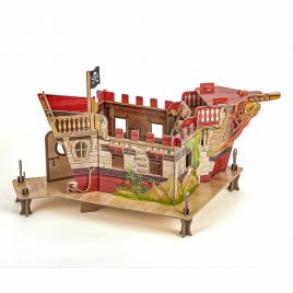 Puzzle 3d corabie pirati papo