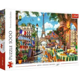 Puzzle trefl dimineata pariziana 1000 piese