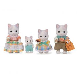 Figurine sylvanian families - familia pisicutelor latte