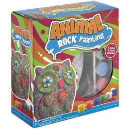 Set creativ pictura pe pietre animal 8 piese grafix bufnita