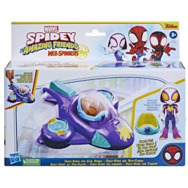Set masinuta si figurina ghost spider spidey prietenii extraordinari