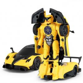 Masinuta convertibila  metalica pagani zonda r galben scara 1:32