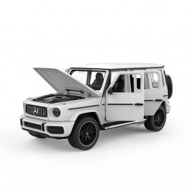 Masinuta metalica mercedes benz amg g63 alb scara 1:32