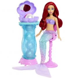 Papusa ariel disney princess si masuta de machiaj cu surprize