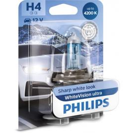 Bec far h4 60/55w 12v white vision ultra (blister) philips