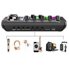 Interfata audio sk7, efecte vocale, eq, bt, 3 canale de streaming