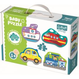 Puzzle trefl baby clasic vehicule pentru transport 8 piese