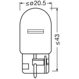 Set 2 becuri 12v wy21w original blister osram