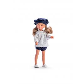 Papusa celia cu pantalonasi albastri 30cm