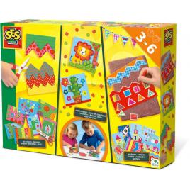 Set creativ-invat sa tai, sa creez mozaicuri si sa perforez