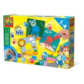 Set de pictat cu mana-animale