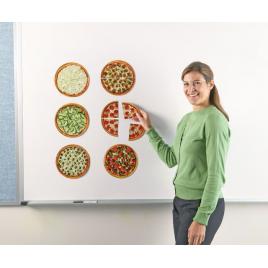 Pizza fractiilor cu magneti - learning resources