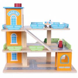 Garaj tip pista pentru masinute cu lift si masinute ecotoys