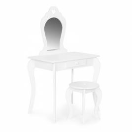 Masuta de toaleta pentru copii 43 x 65 x 110 cm ecotoys fh-kf200011 - alb