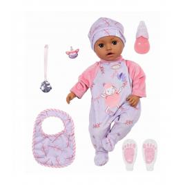 Papusa bebelus interactiv negru baby annabell  leah 43 cm