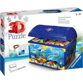 Puzzle 3d cutie comori cu animale 216 piese ravensburger