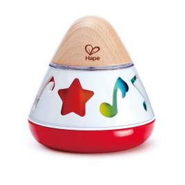Jucarie din lemn hape - cutie muzicala rotativa