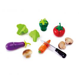 Jucarie din lemn hape - legume de taiat