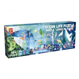 Puzzle pentru copii fotoluminescent viata acvatica (200 piese, 1.5m)