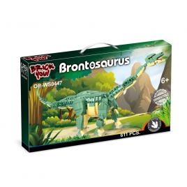 Set constructie dinozaur brontozaur 611 piese