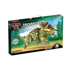 Set constructie dinzoaur triceraptos 450 piese