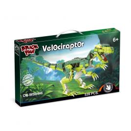 Set constructie dinzoaur velociraptor 539 piese