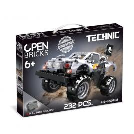 Set constructie monster truck argintiu 232 piese