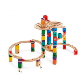 Set constructie quadrilla hape circuit cu bile ultimate 198 piese