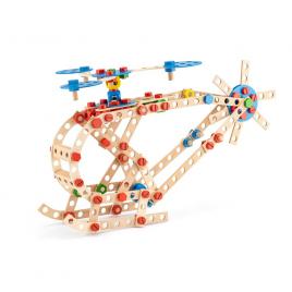 Set constructie din lemn woodyland 340 piese