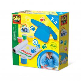Acuarele pentru degete cu rola de hartie si sort