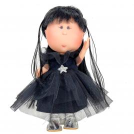 Papusa nines d'onil mia black wednesday cu miros de vanilie 30 cm