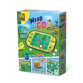 Set 3 jocuri copii - connect four, dots and boxes si joc de stivuire
