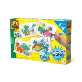 Set coloreaza cu apa - dinozauri